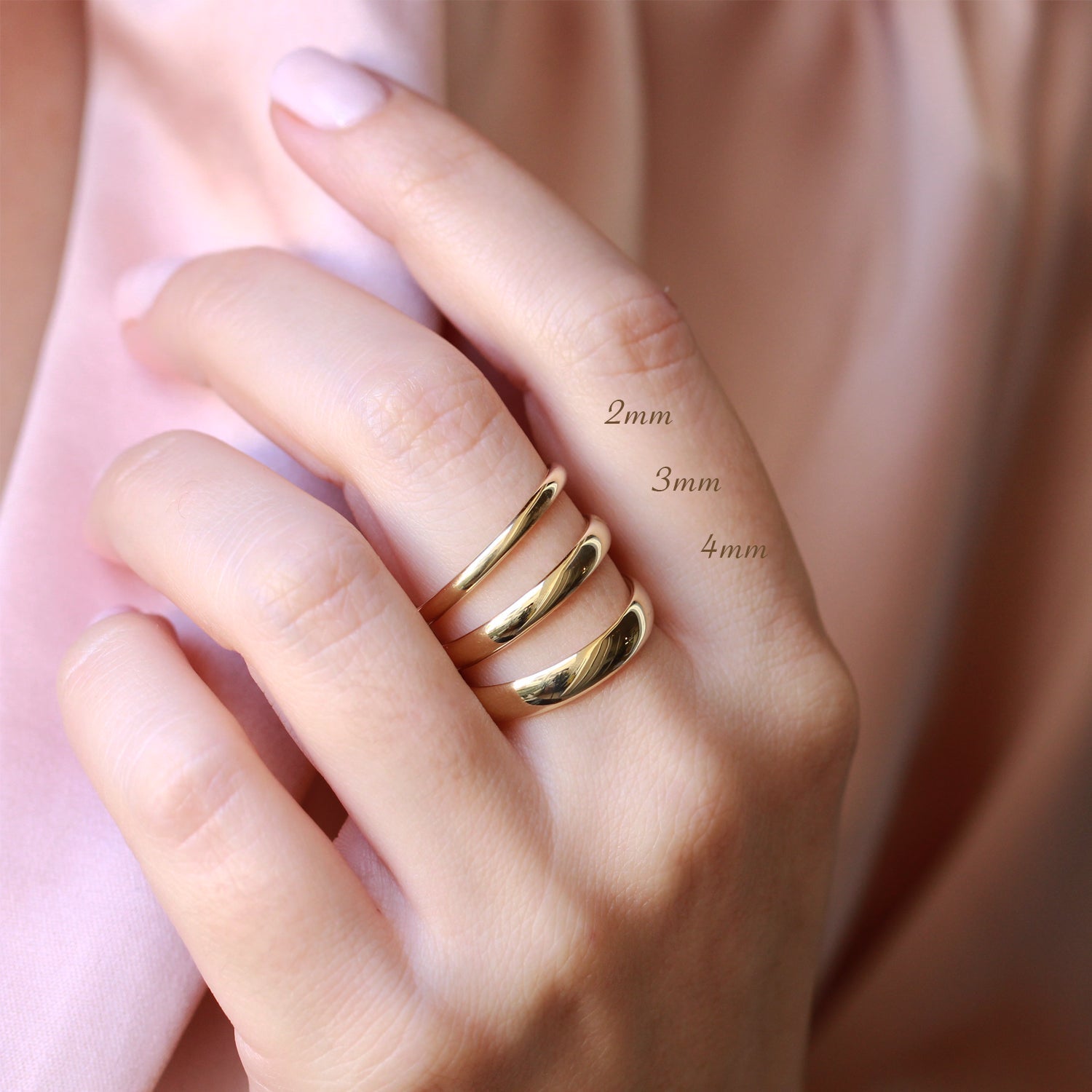 טבעת נישואים ג׳סי - 2 מ״מ