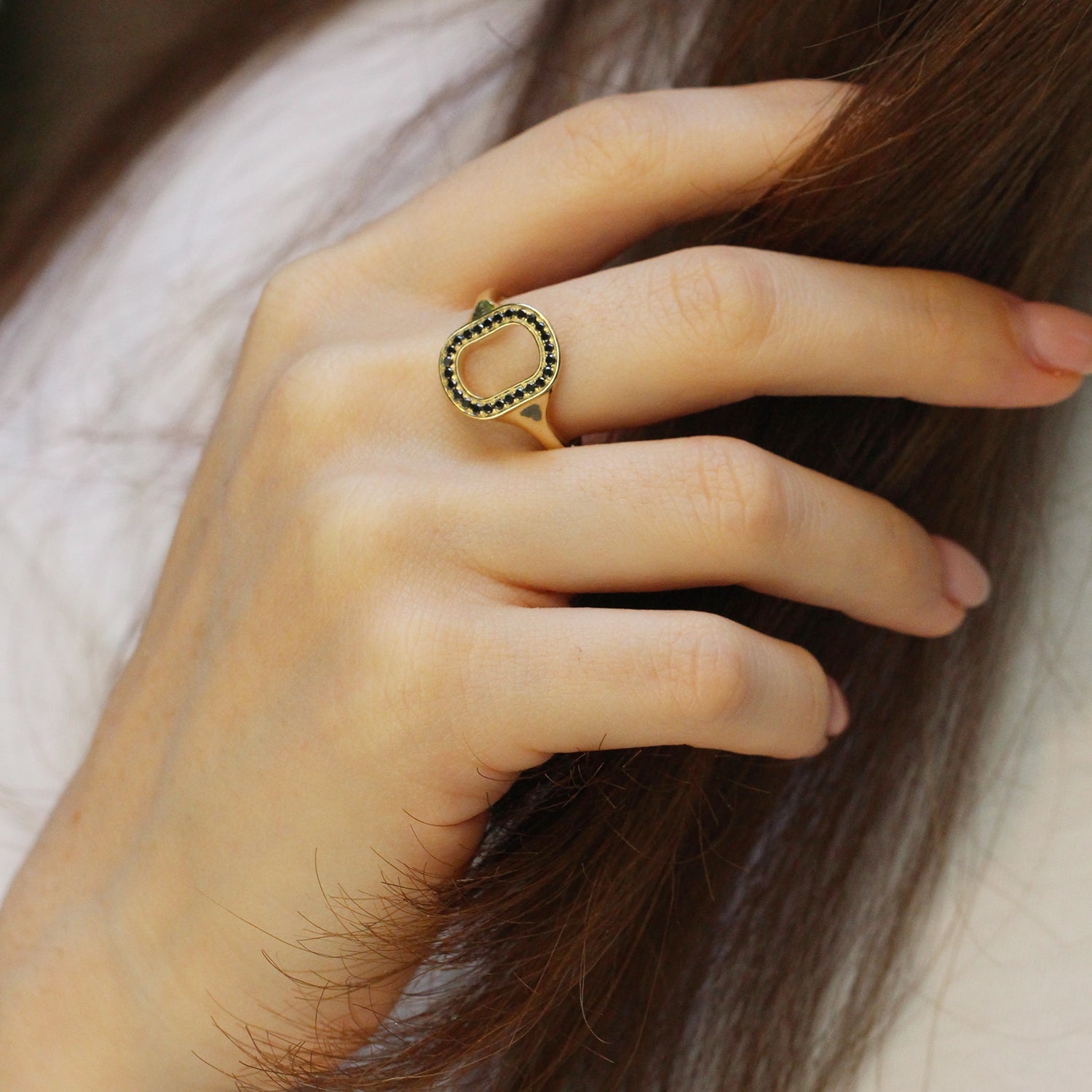 טבעת 04 - יהלומים שחורים