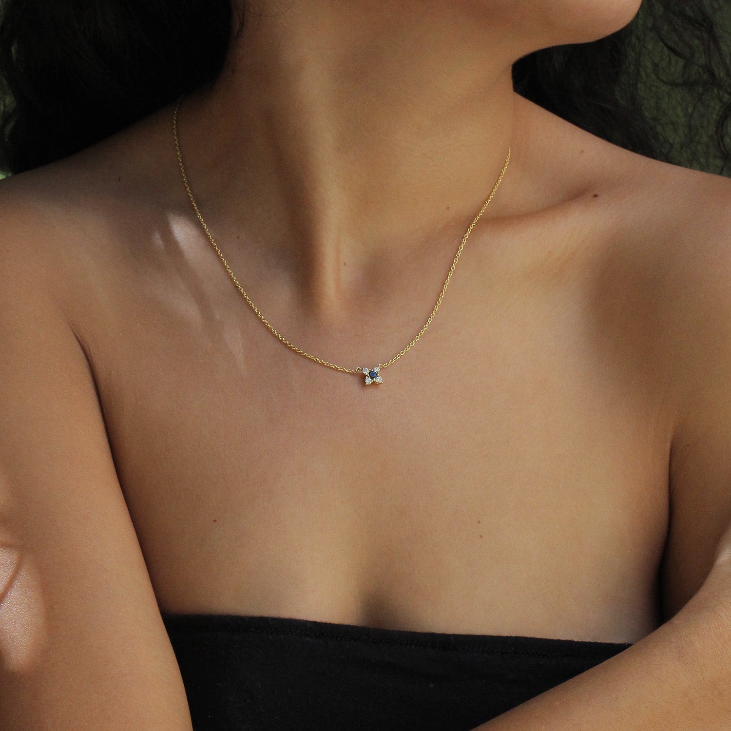 שרשרת ולנטינה שחור לבן