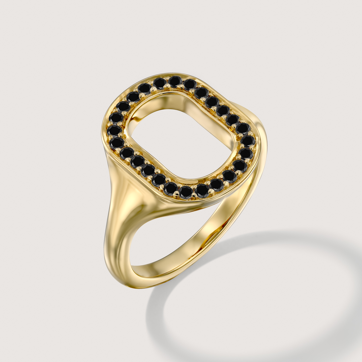 טבעת 04 - יהלומים שחורים