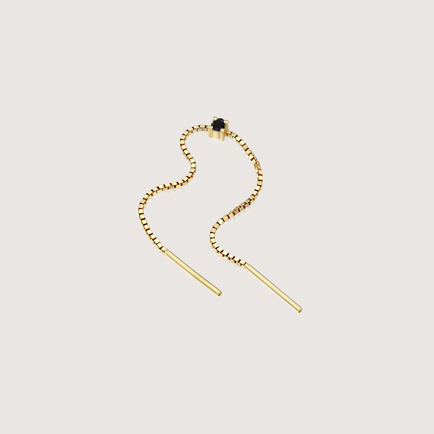 עגיל נינה יהלום שחור