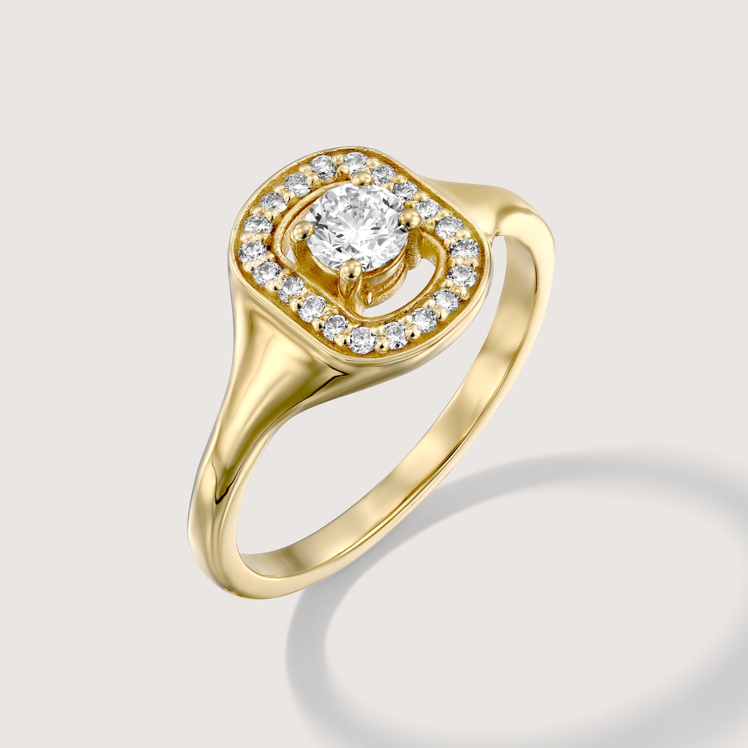 טבעת 05 - יהלומים לבנים