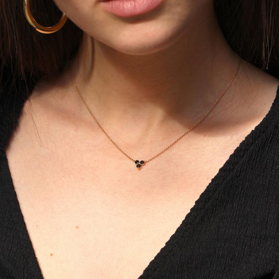 שרשרת גרייס יהלומים שחורים