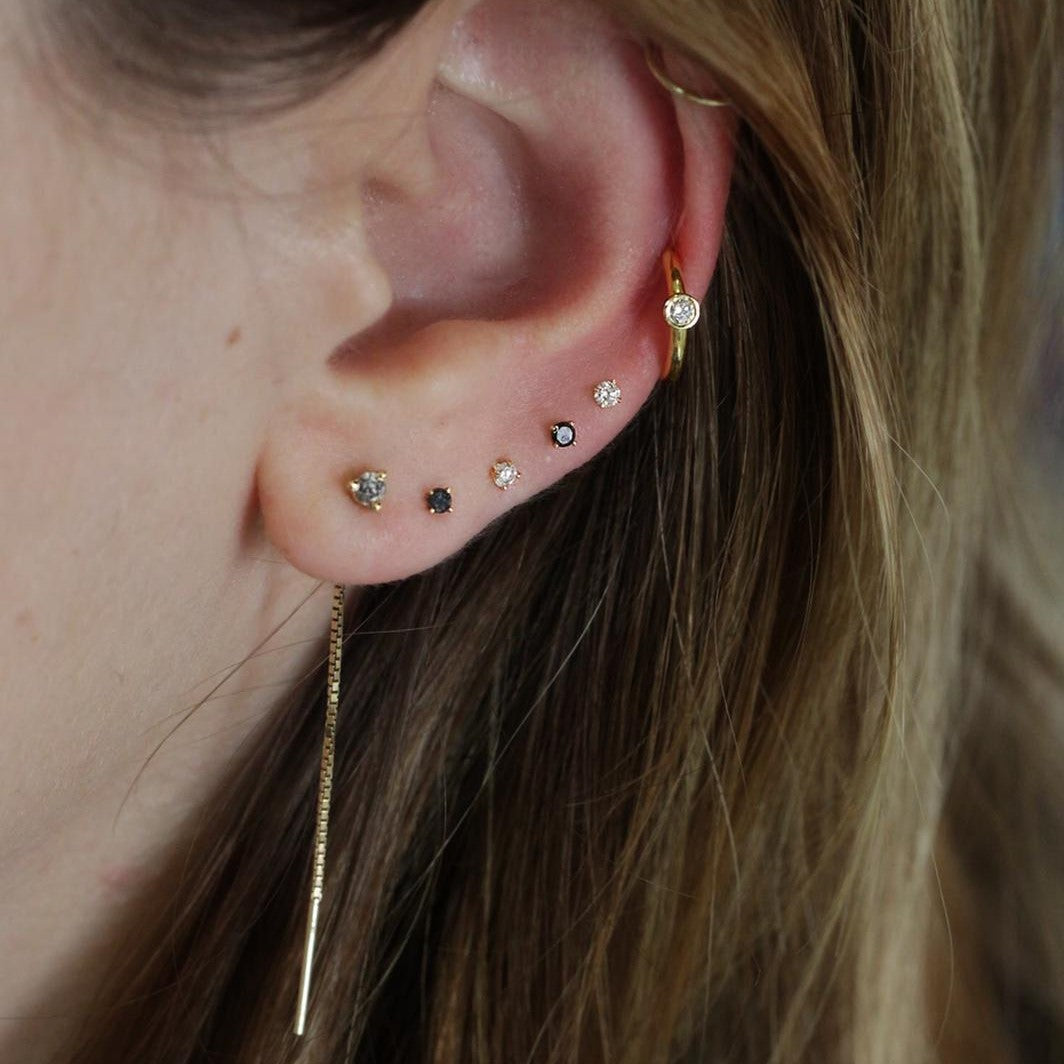 עגיל פירסינג מרטינה יהלום שחור