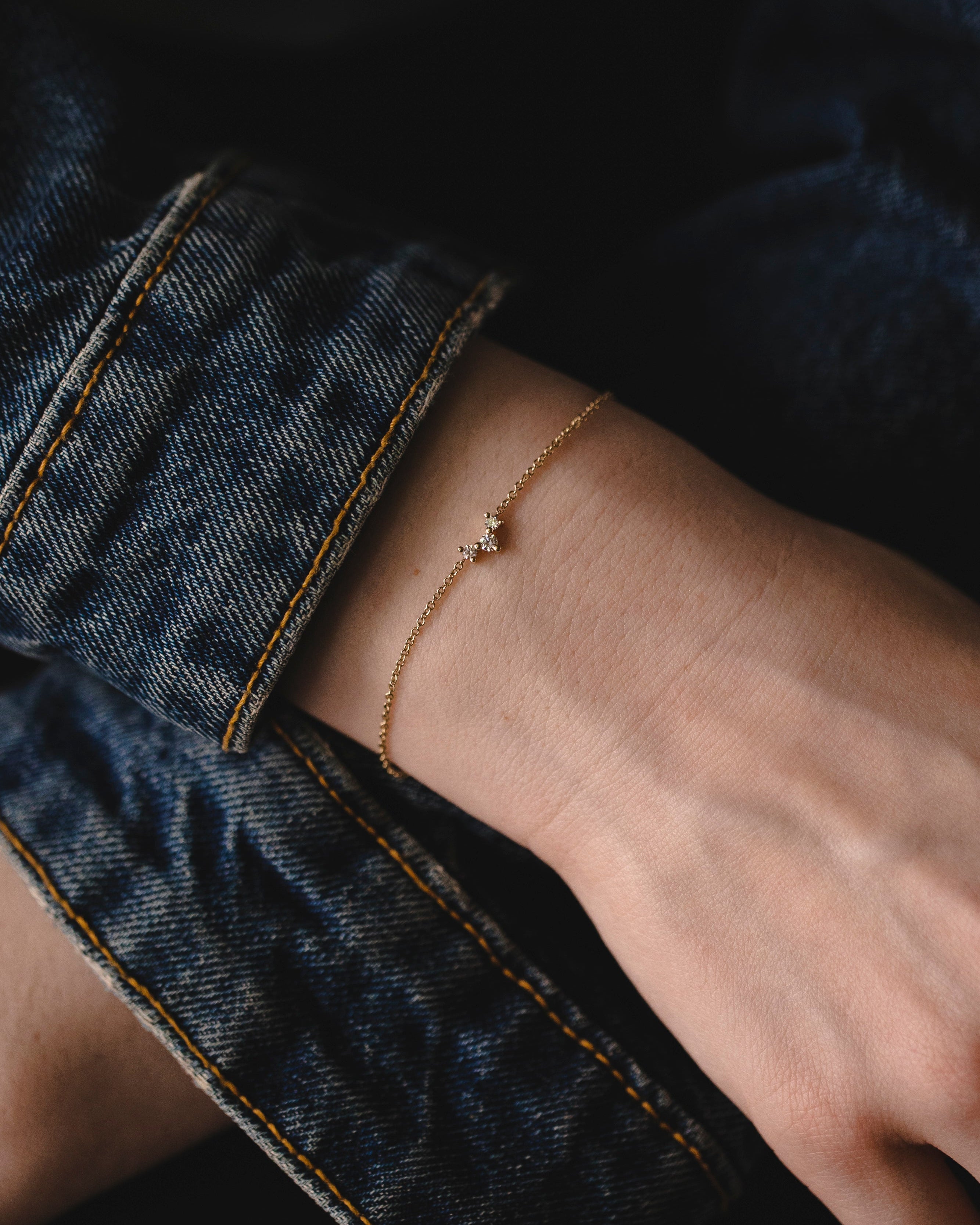 צמיד פרידה ואלכס יהלומים לבנים