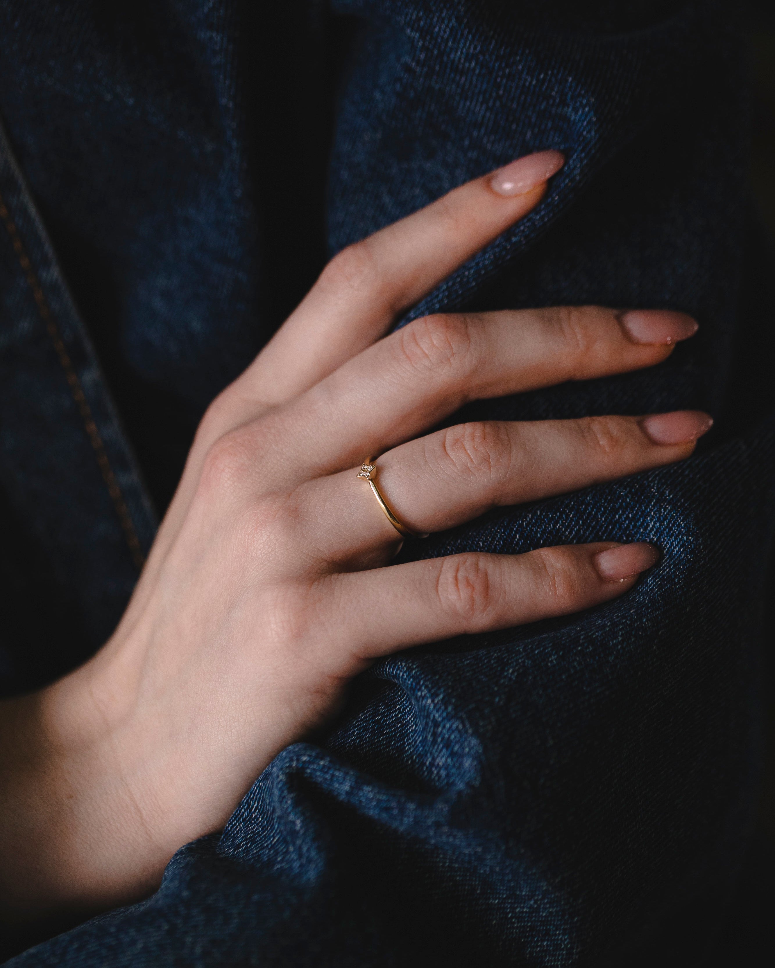 טבעת מארס יהלומים לבנים