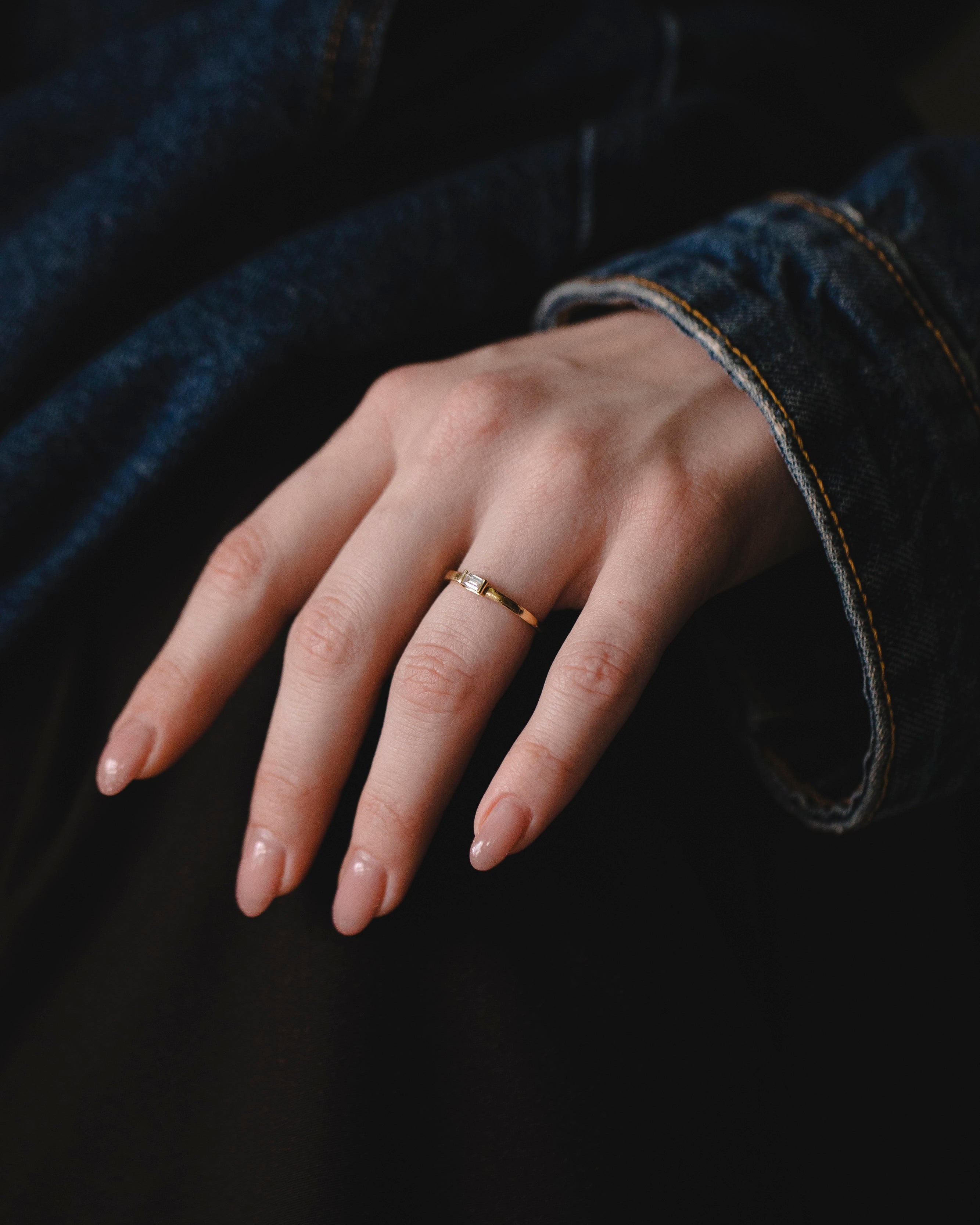 טבעת יהלום בגט