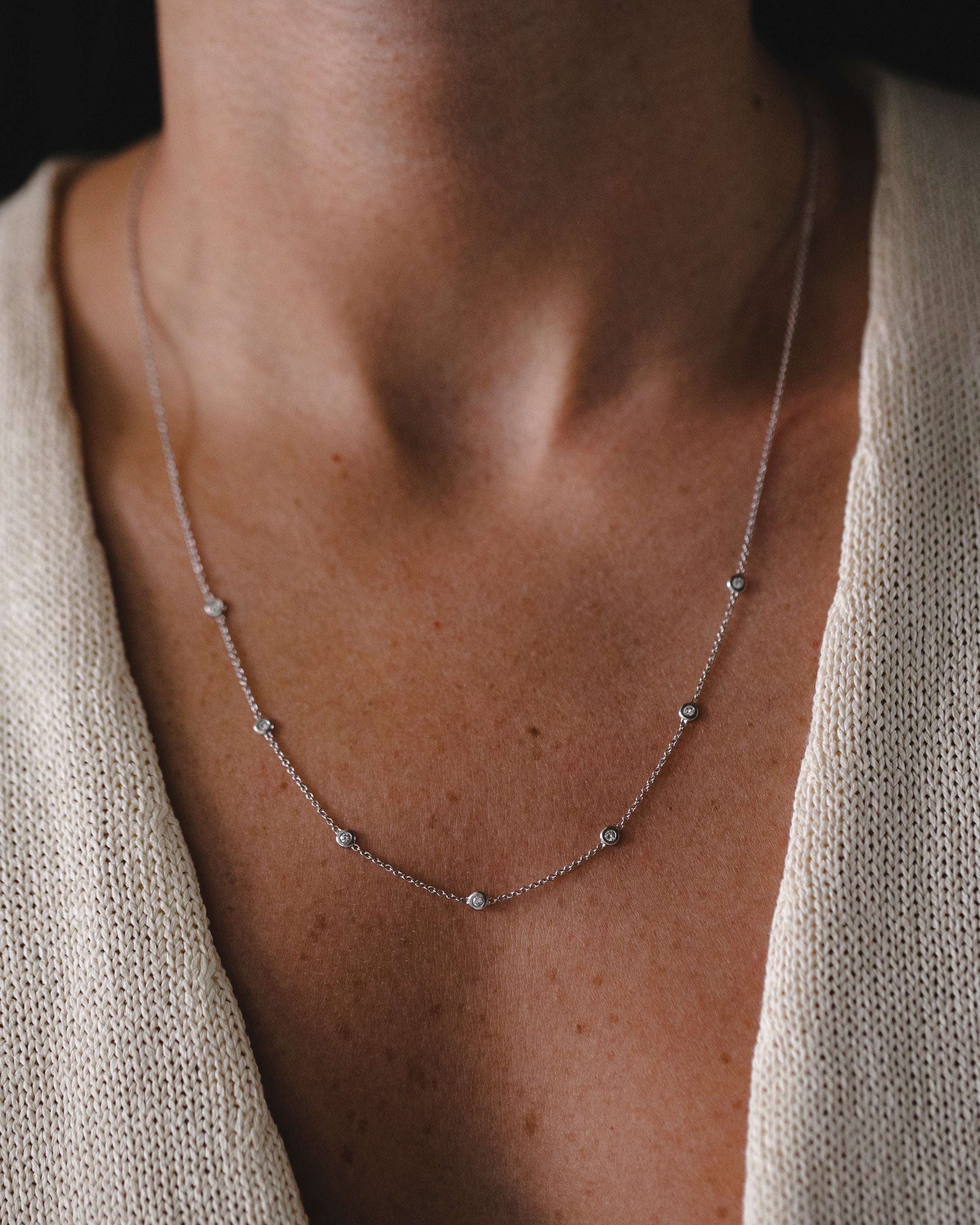 שרשרת זהב אלכס שבעה יהלומים