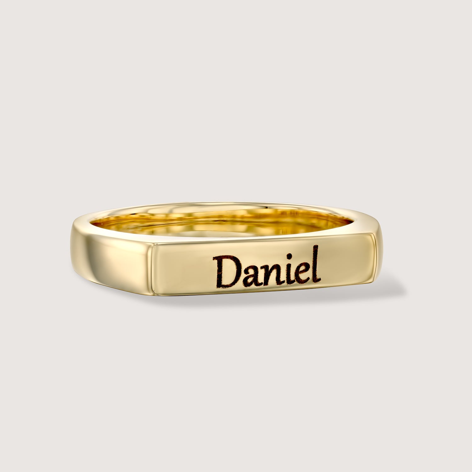 מידה 5.5 Daniel טבעת שרלוט עם חריטה