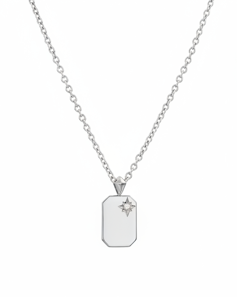 שרשרת דיסקית קטנה עם שיבוץ