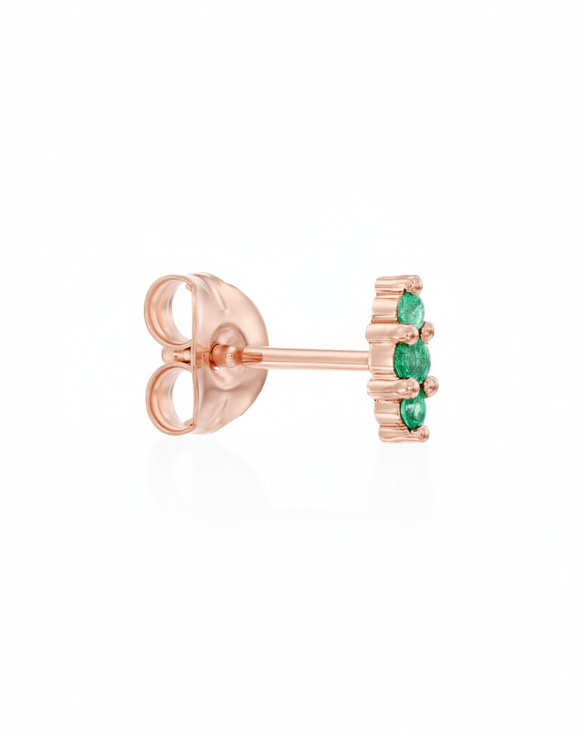 עגיל מיני אודרי אמרלד