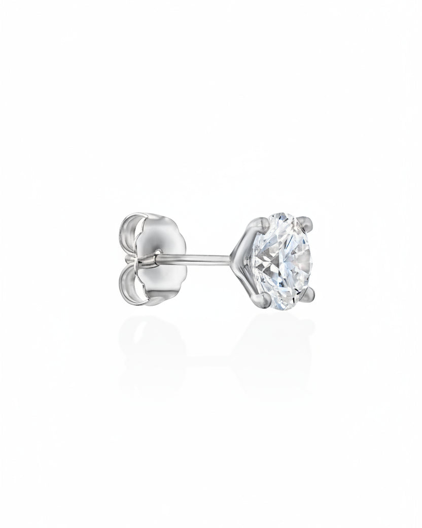 עגיל מרטינה יהלום מעבדה קרט