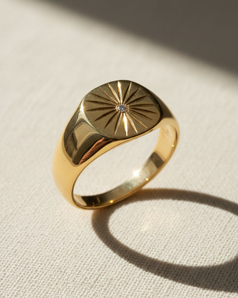 טבעת זהב סאני