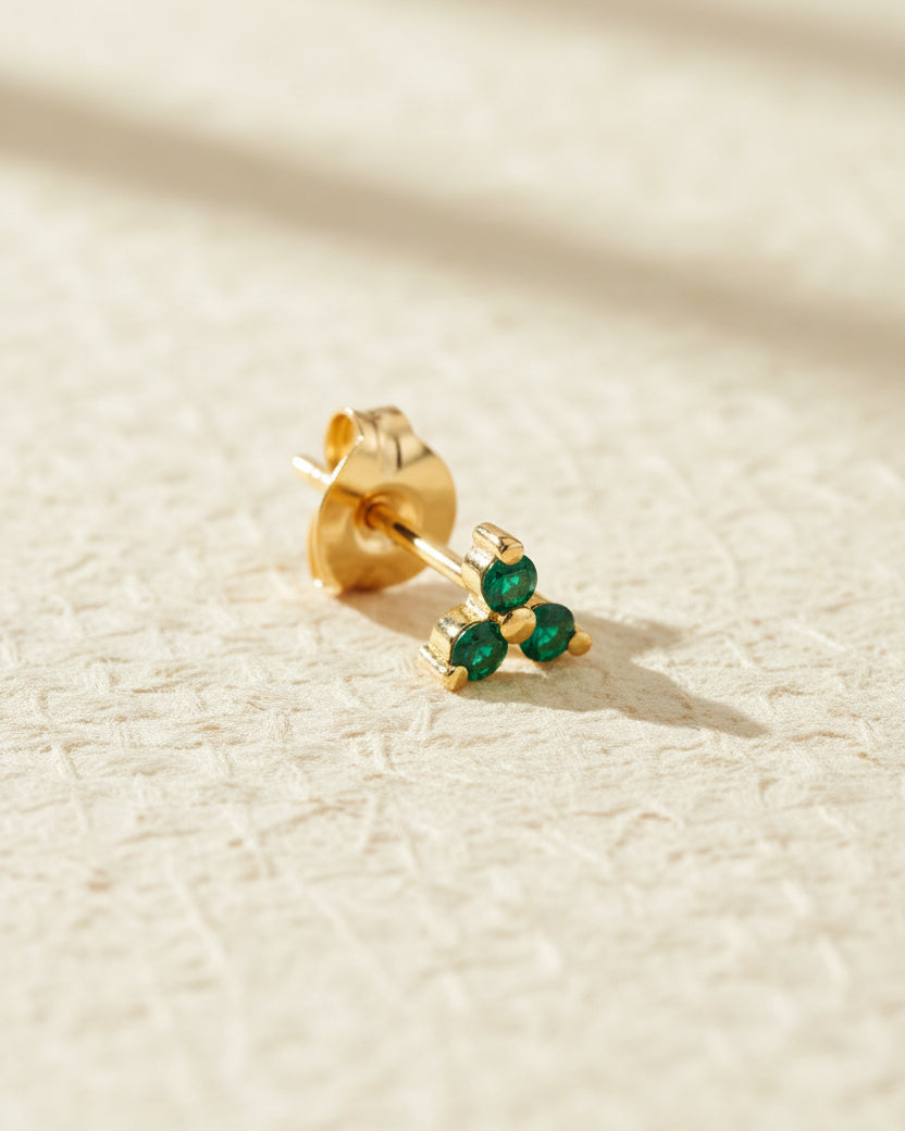 עגיל מיני גרייס אמרלד