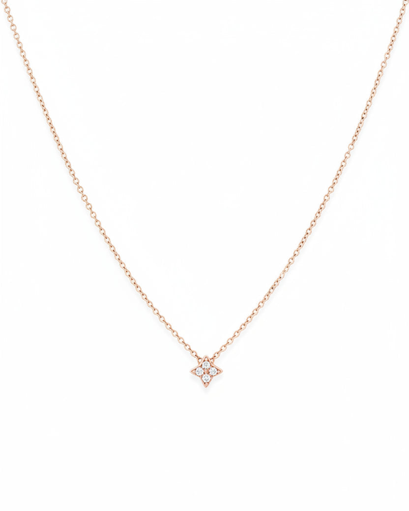 שרשרת סאטרן יהלומים לבנים