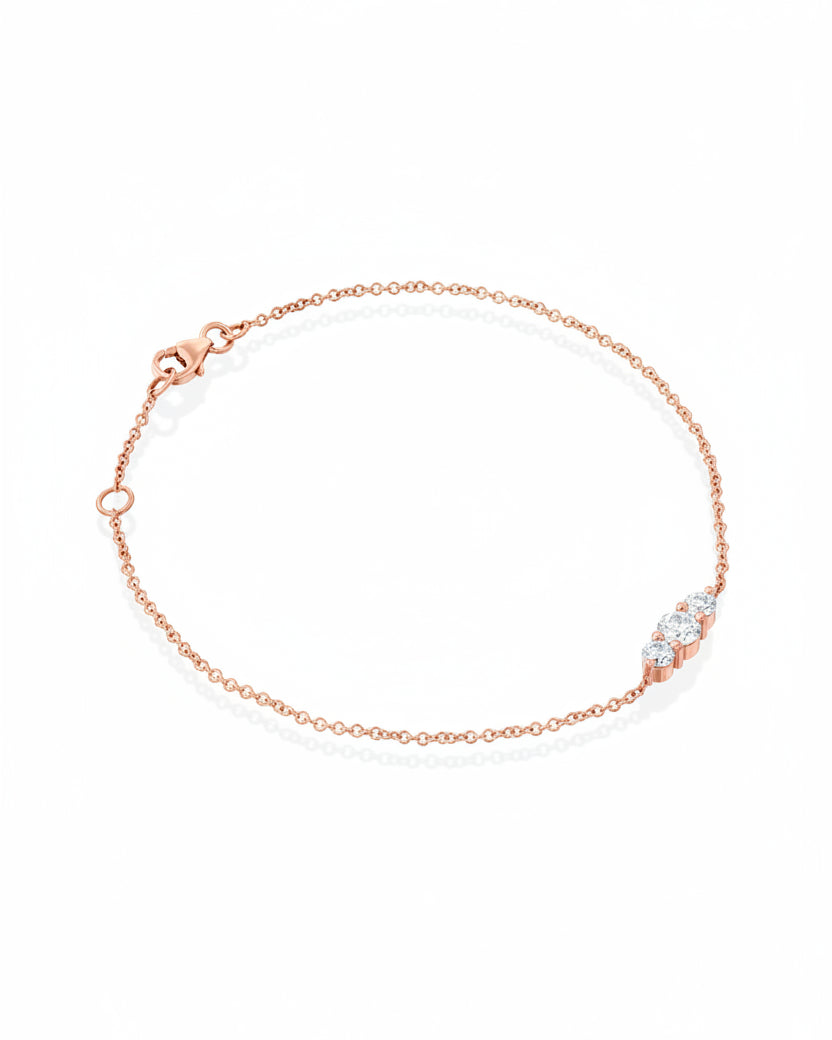 צמיד אודרי זהב ויהלומים