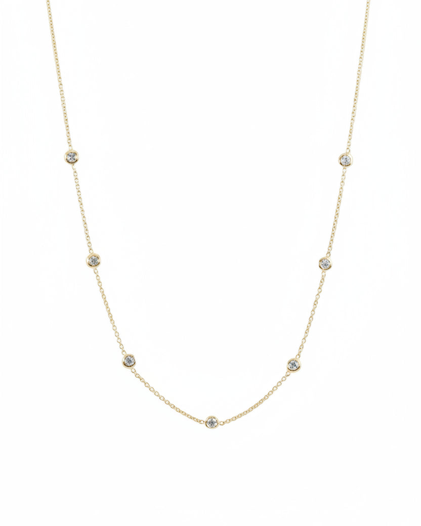 שרשרת זהב אלכס שבעה יהלומים