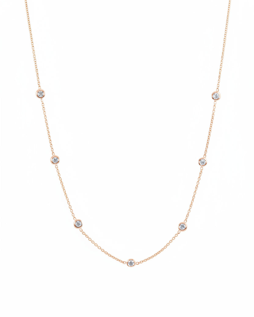 שרשרת זהב אלכס שבעה יהלומים