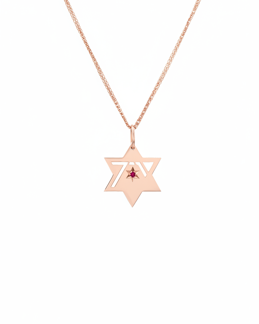 תליון הגבורה עם רובי