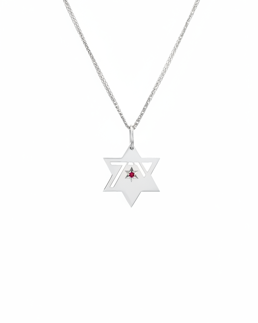 תליון הגבורה עם רובי