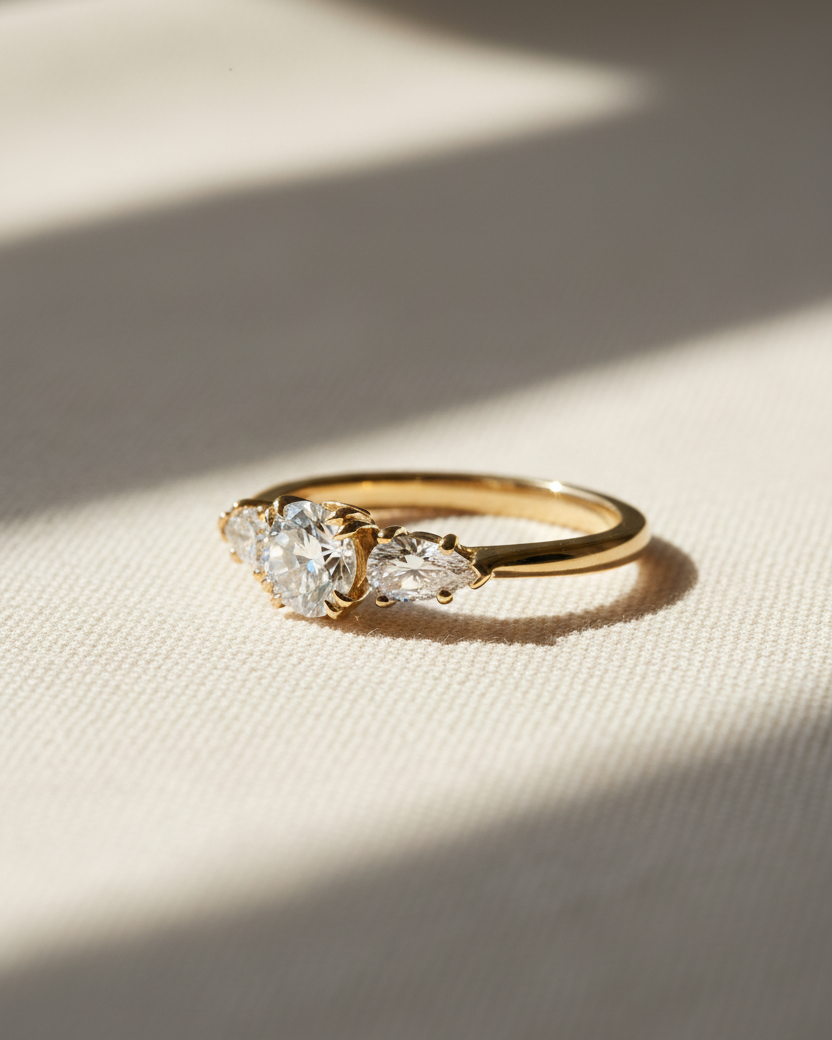 טבעת אמה יהלום 5 מ"מ