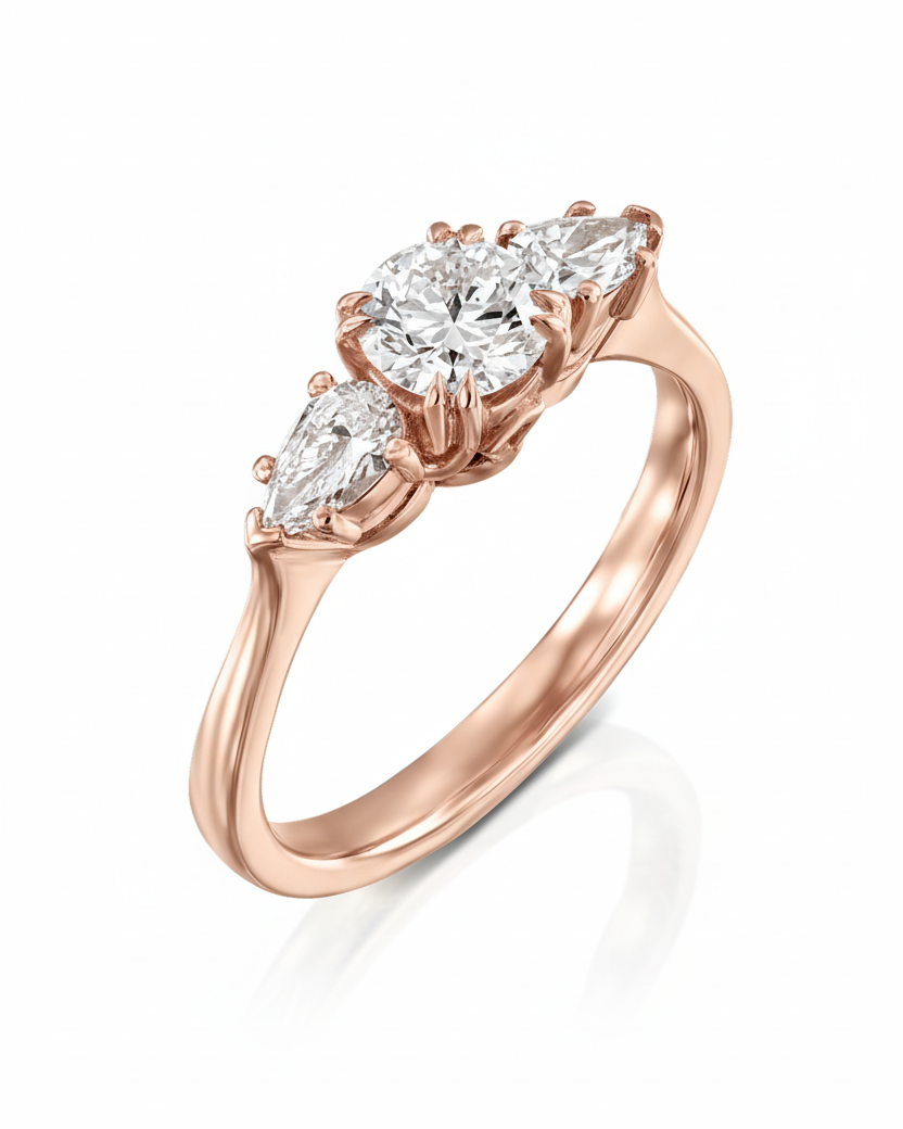 טבעת אמה יהלום 5 מ"מ