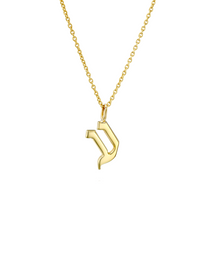 שרשרת תליון אות גדולה