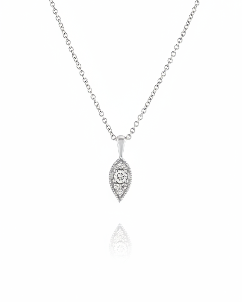 שרשרת ג׳יין יהלומים לבנים