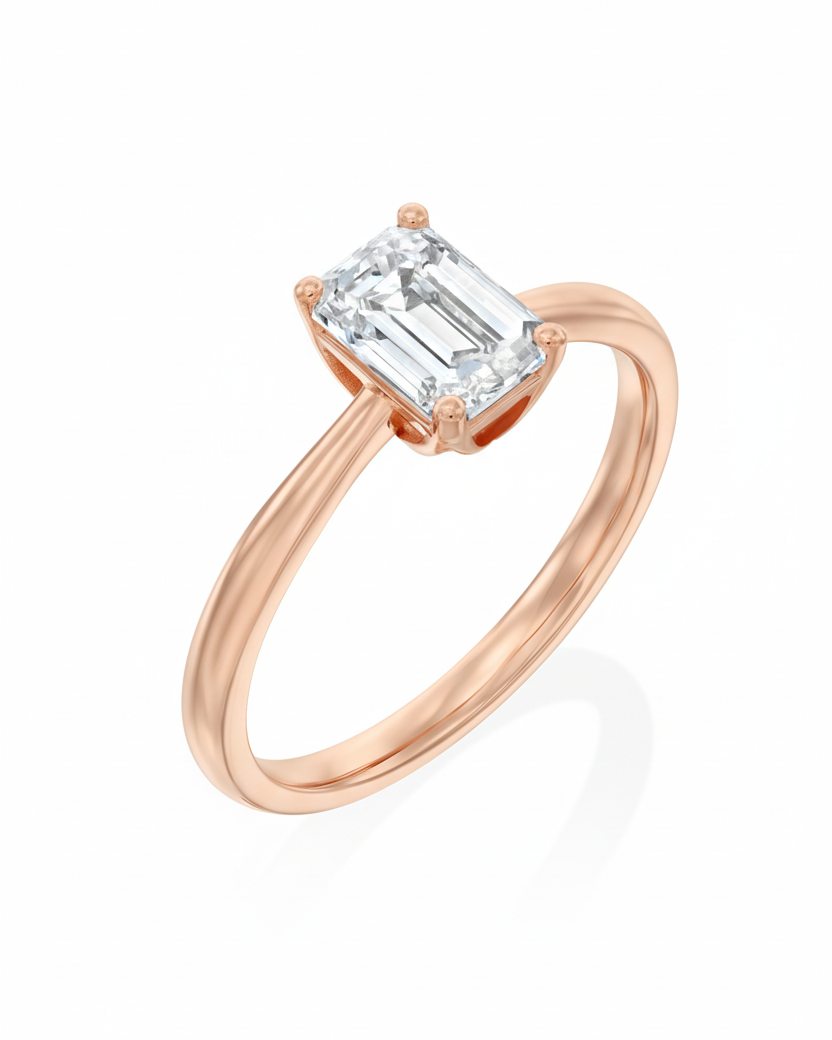 טבעת הפבורן יהלום מעבדה