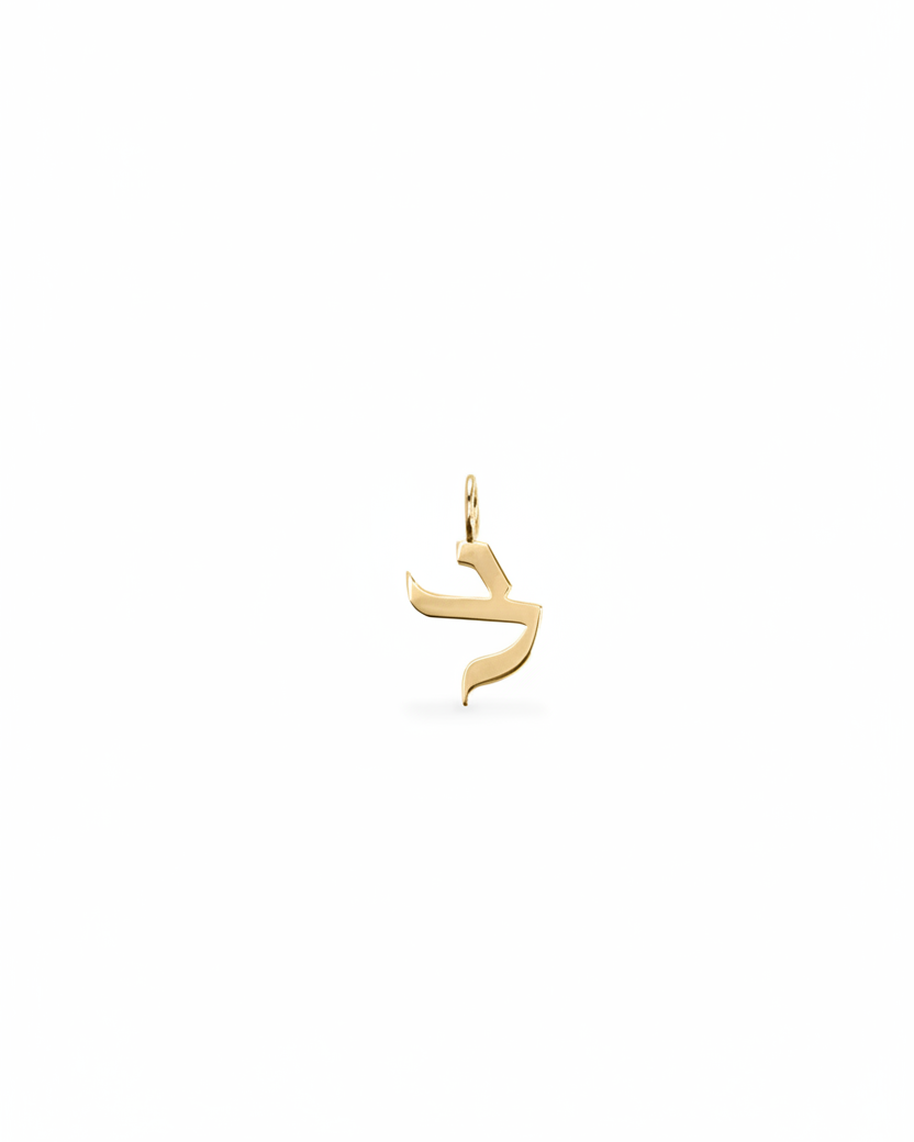 תליון אות קטנה חלקה