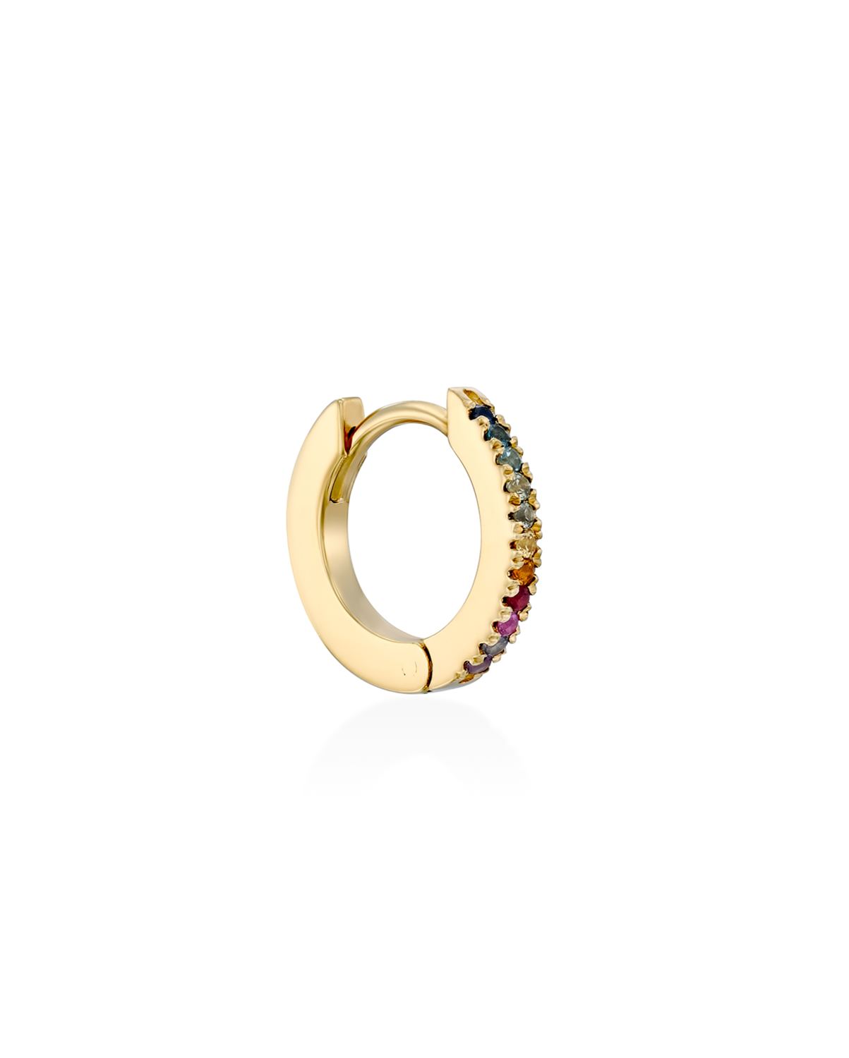 עגיל חישוק קלואי ריינבו בינוני - 12 מ"מ