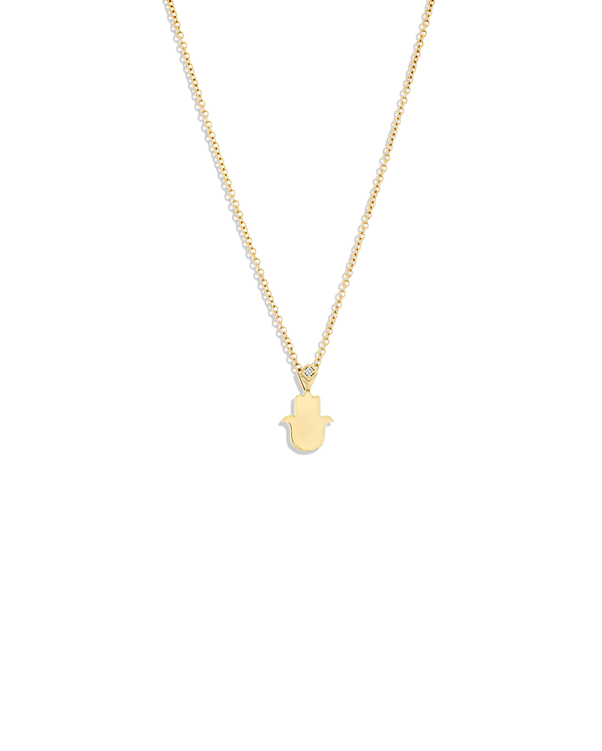 שרשרת חמסה עם יהלום