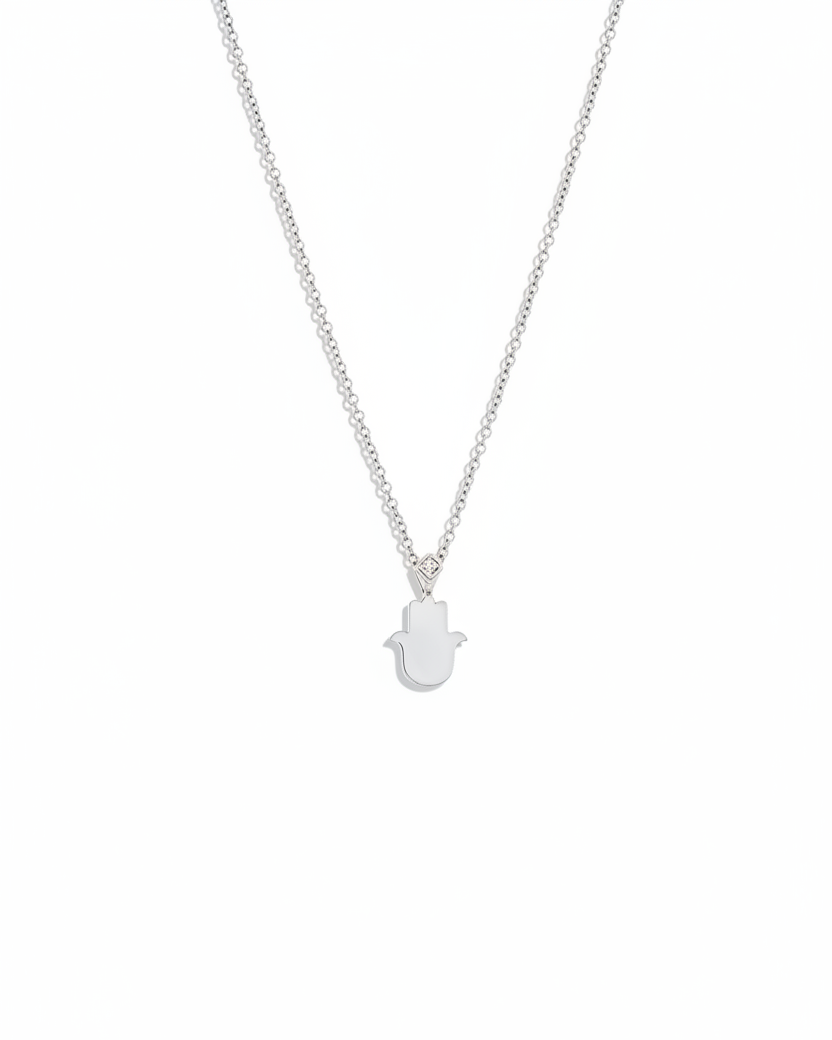 שרשרת חמסה עם יהלום