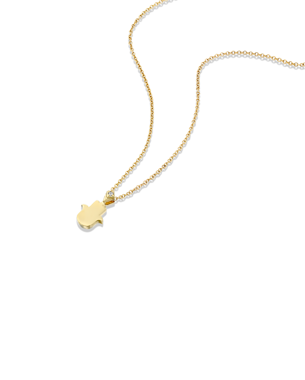 שרשרת חמסה עם יהלום