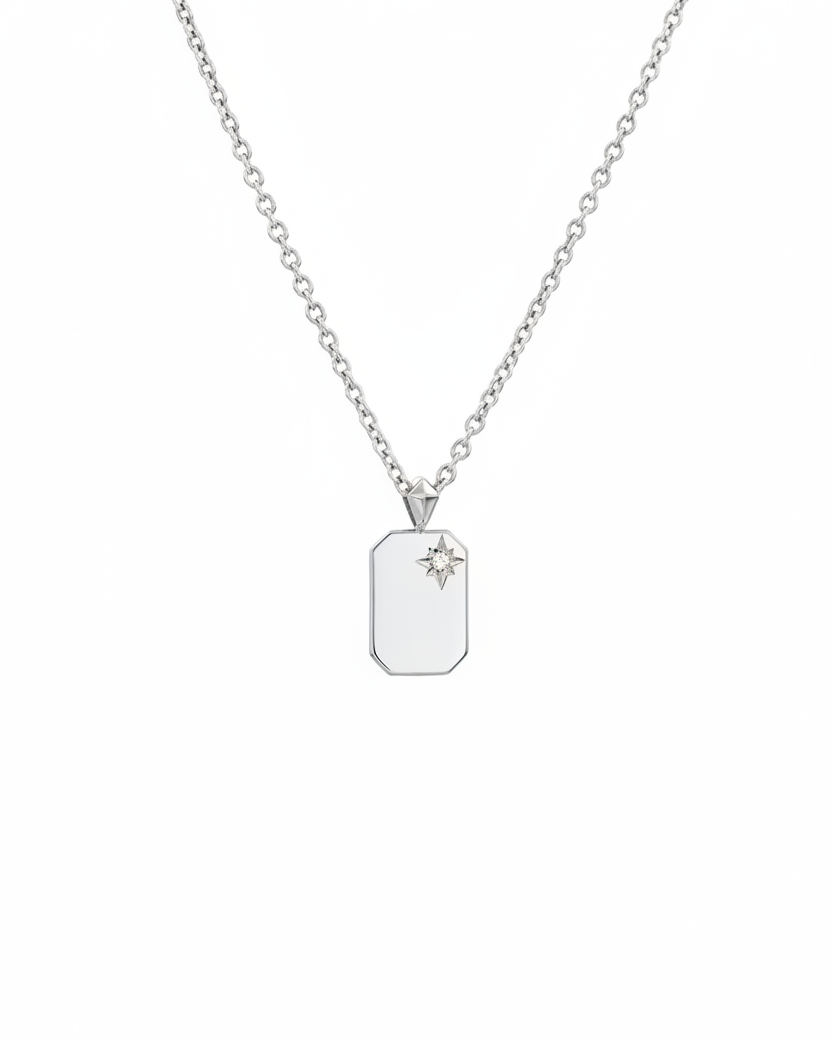 שרשרת דיסקית קטנה עם שיבוץ