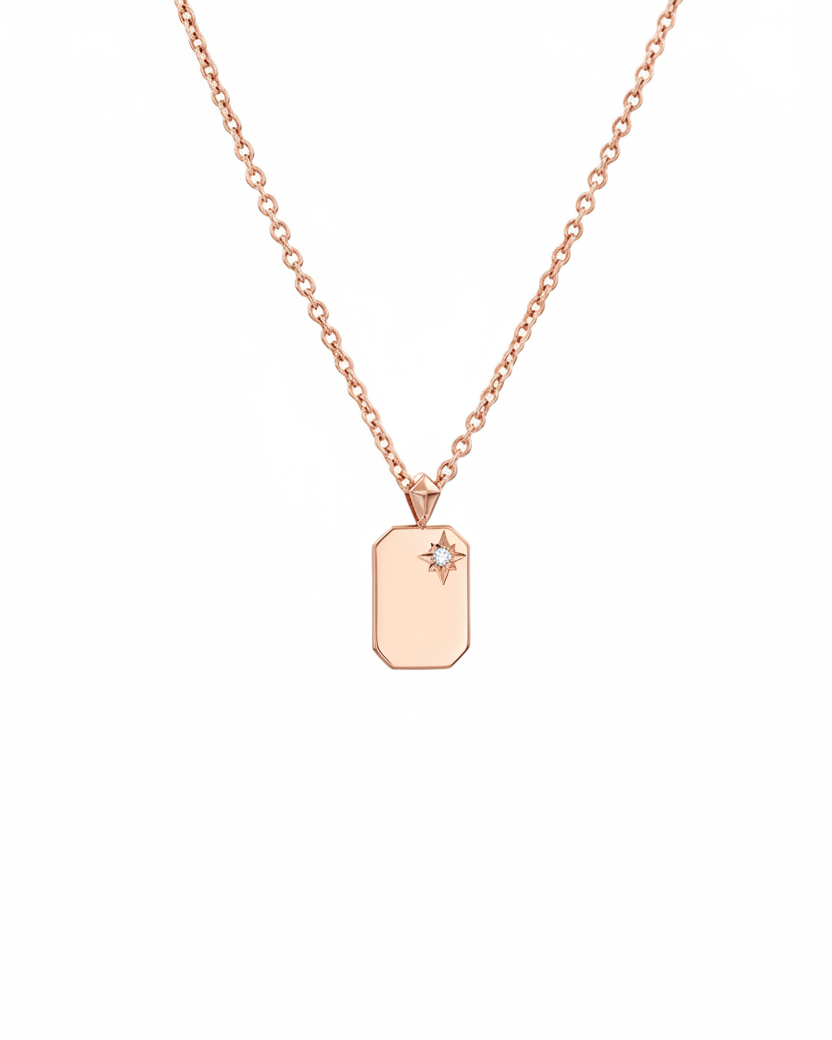 שרשרת דיסקית קטנה עם שיבוץ