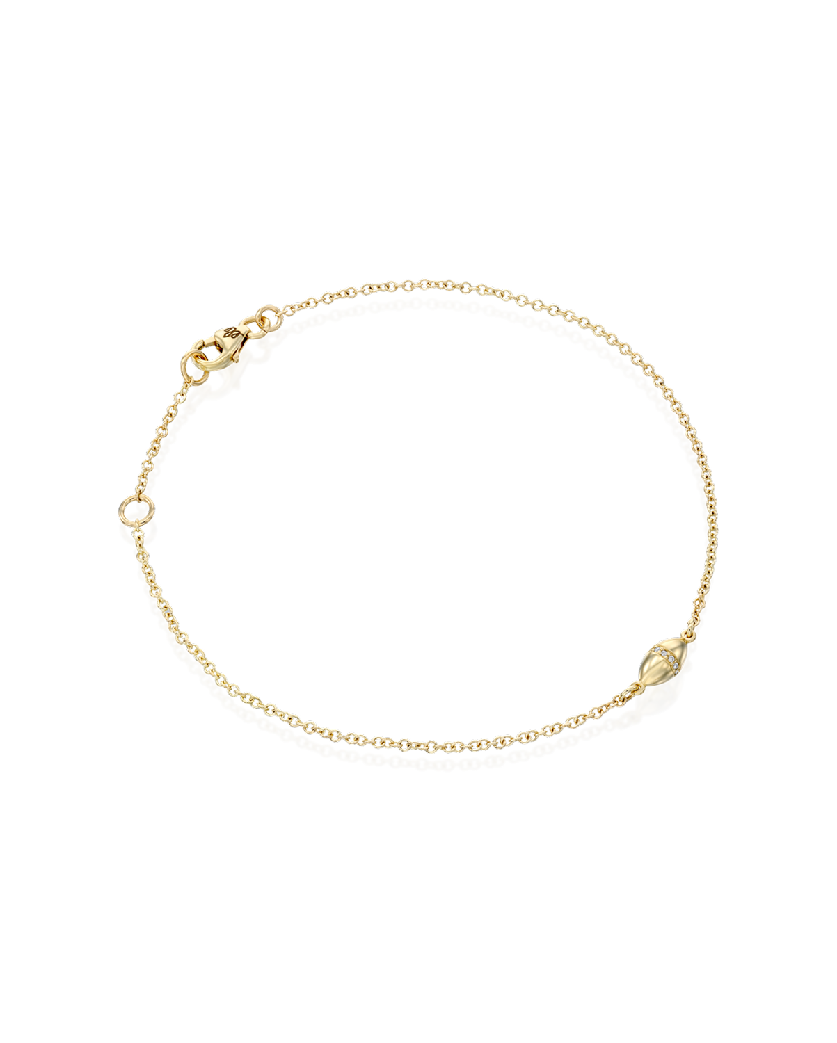 צמיד זהב קוקו יהלומים לבנים