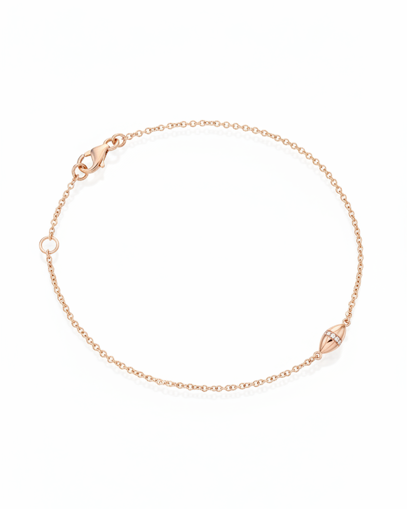 צמיד זהב קוקו יהלומים לבנים