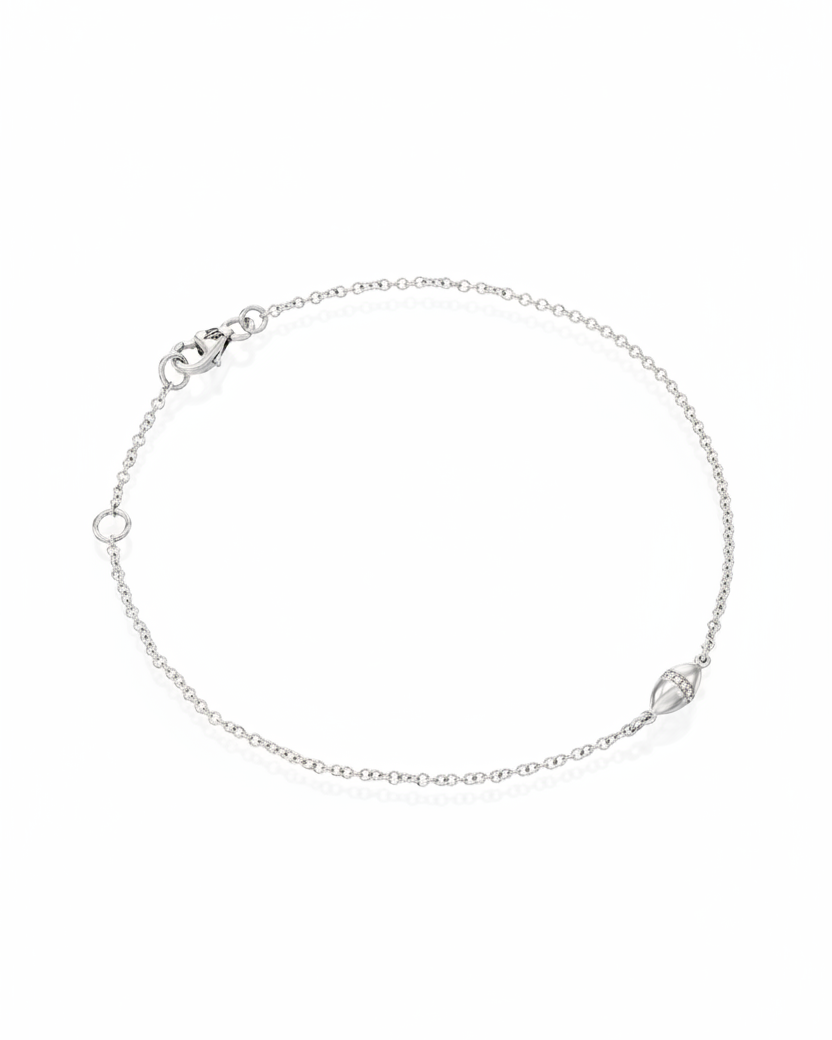 צמיד זהב קוקו יהלומים לבנים