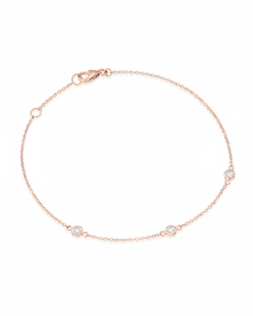 צמיד אלכס עם יהלומים לבנים