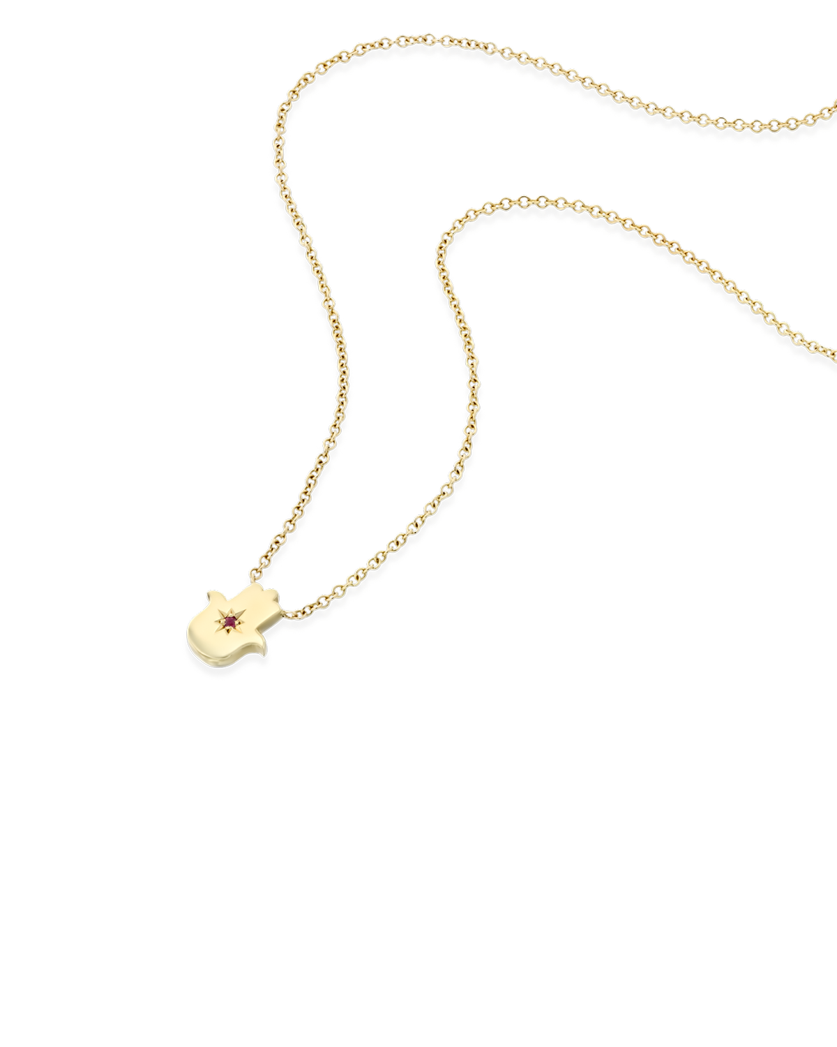 שרשרת חמסה מרחפת רובי