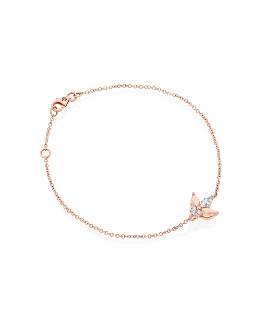 צמיד ז׳אן פואסון יהלומים לבנים