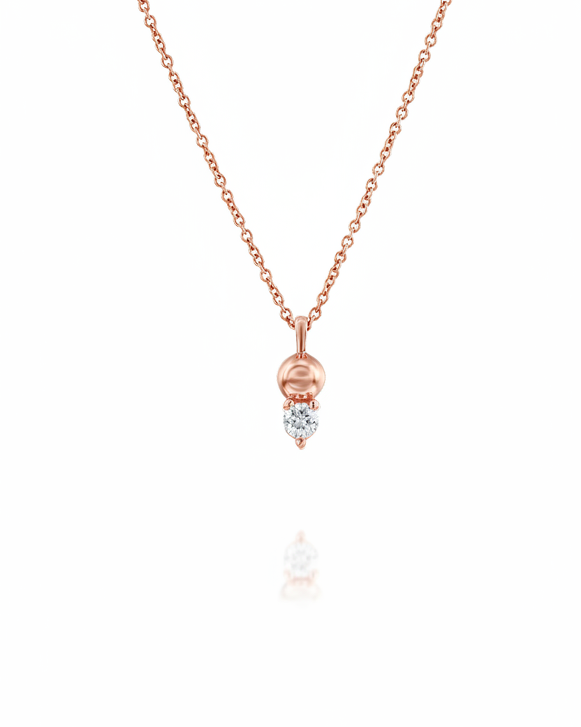 שרשרת מארי יהלום לבן