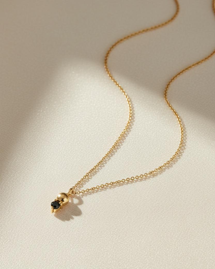 שרשרת מארי יהלום שחור