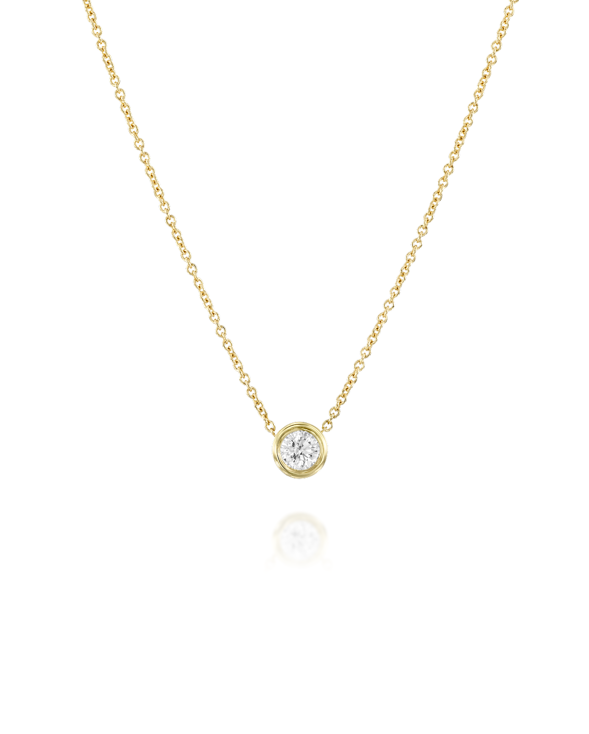 שרשרת מרגריטה עם יהלום לבן