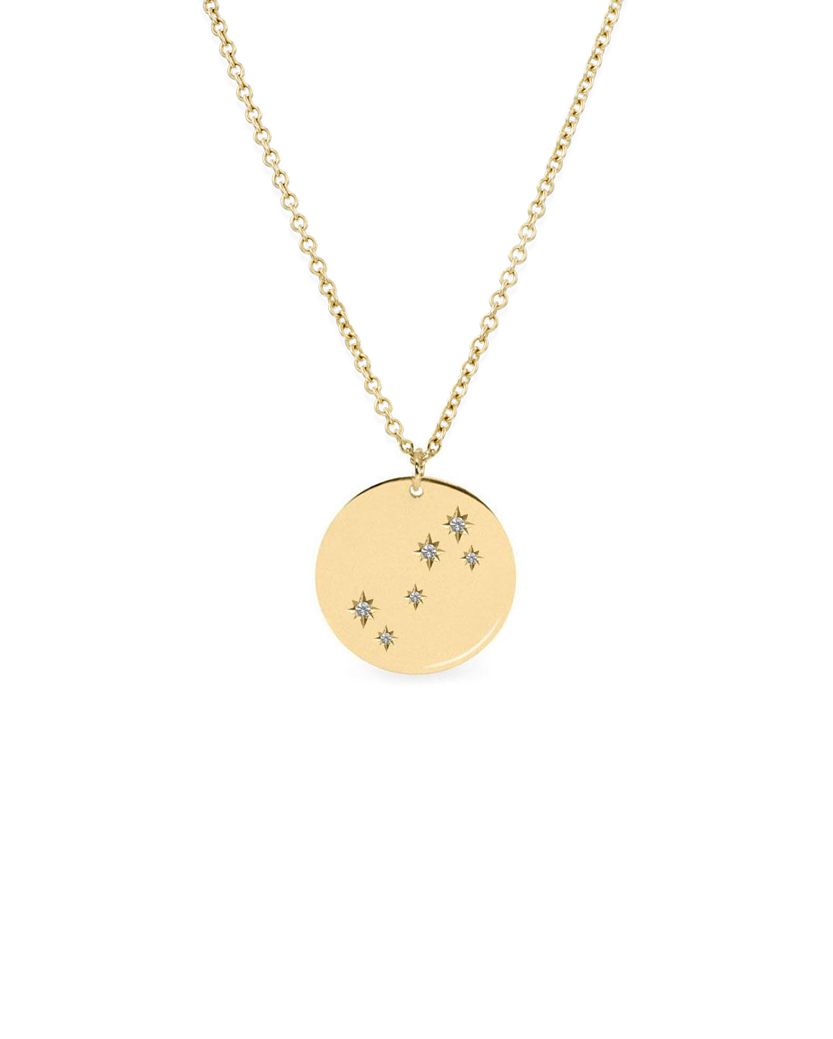 שרשרת קיארה עם שיבוץ מפת כוכבים ומזלות