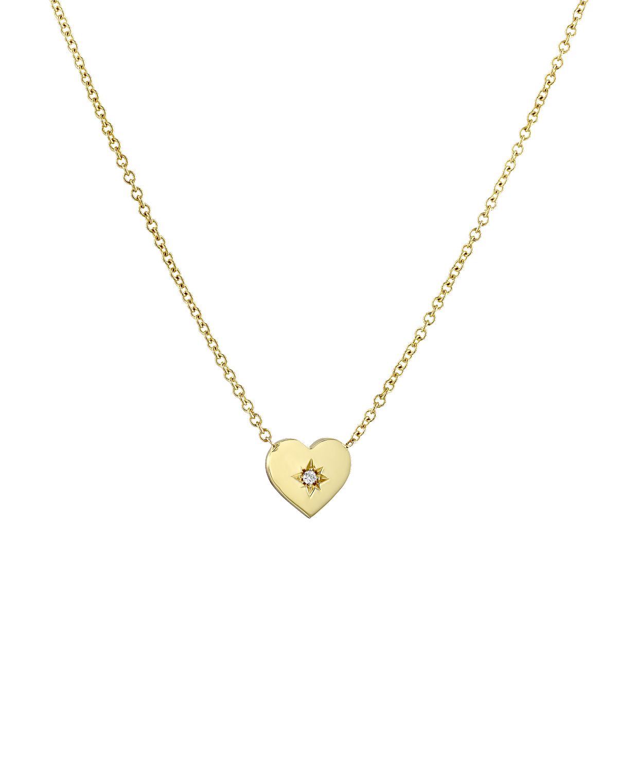 שרשרת לב עם יהלום