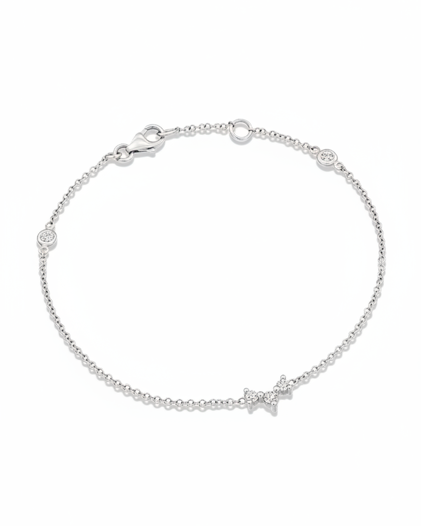 צמיד פרידה ואלכס יהלומים לבנים