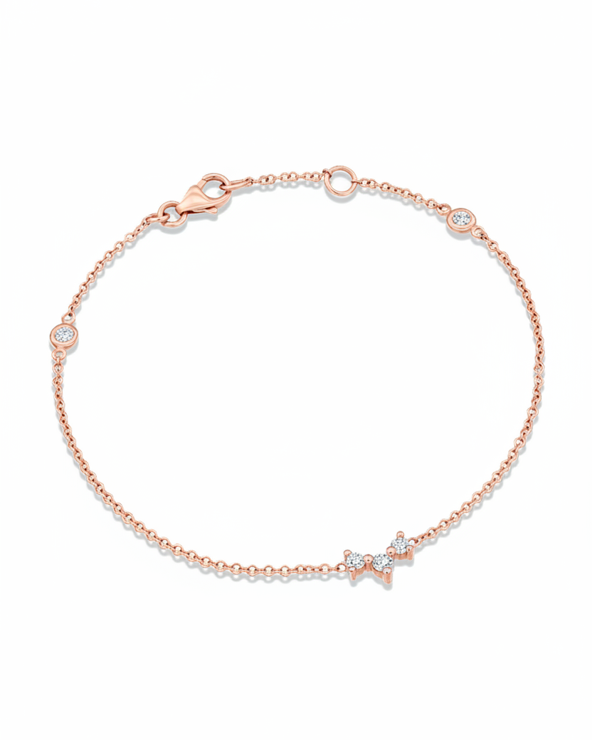 צמיד פרידה ואלכס יהלומים לבנים