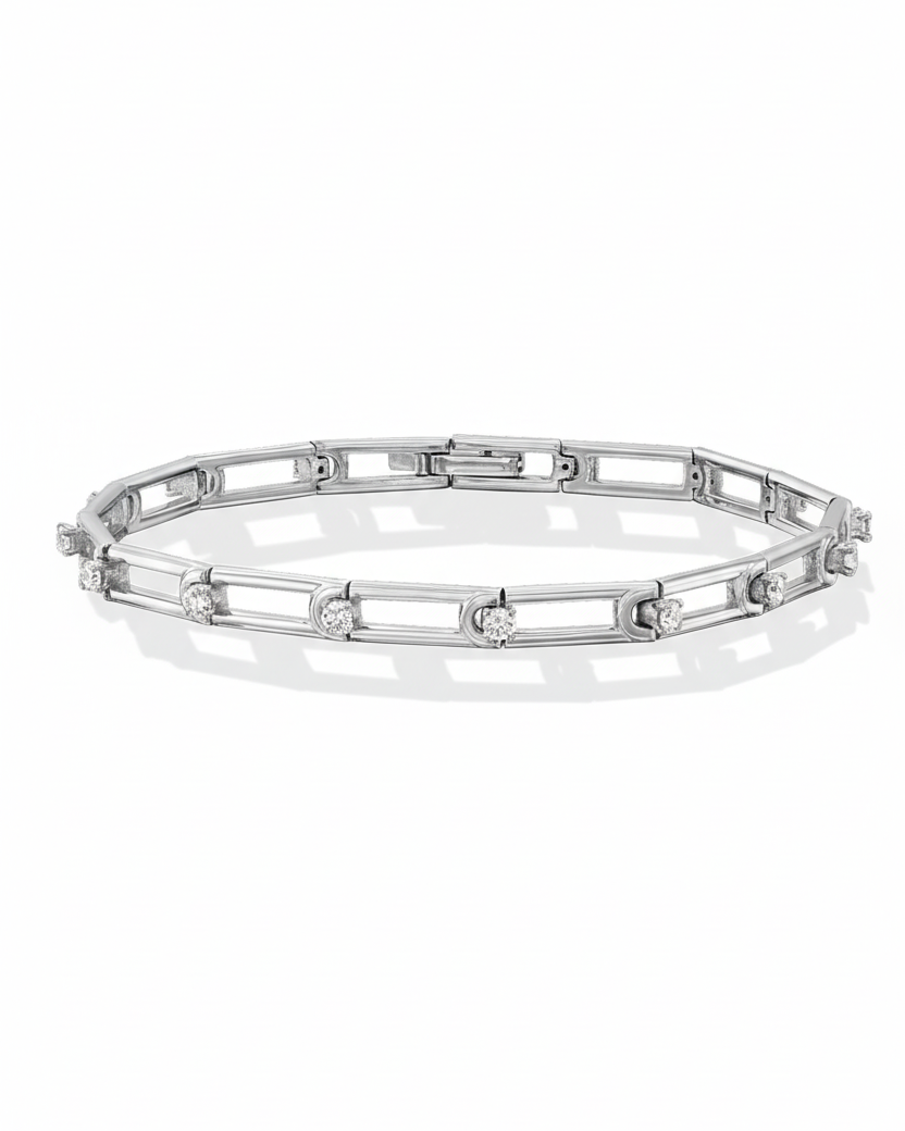 צמיד 07 - יהלומים לבנים